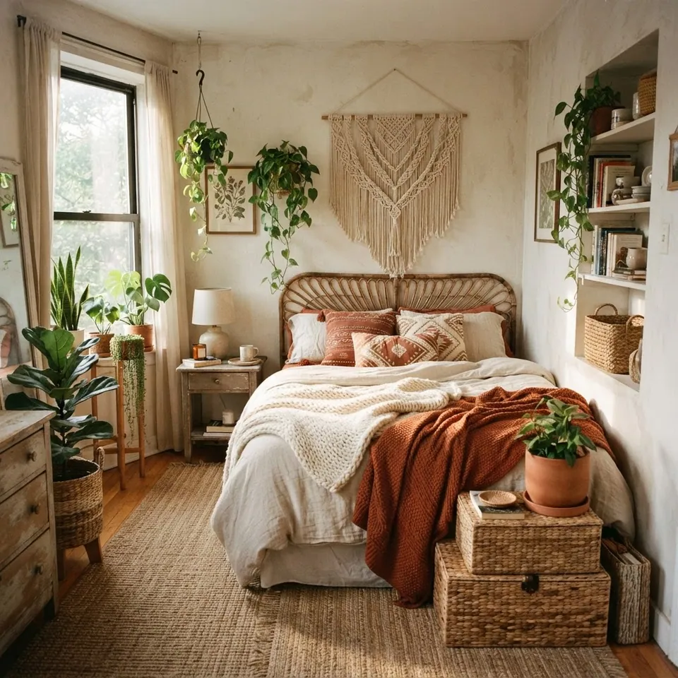 Inspiracja: sypialnia boho - Gemini 3.1 Flash Lite Image przez API